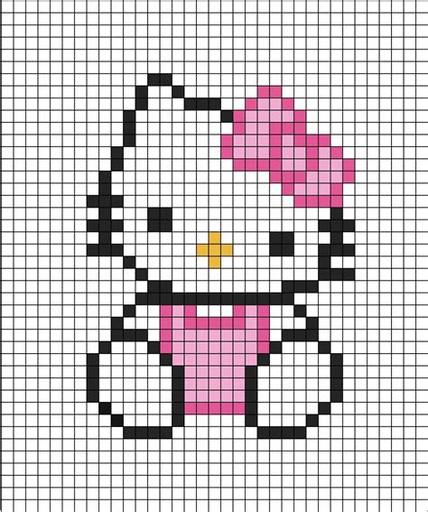 pixel art hello kitty - goku pixel art